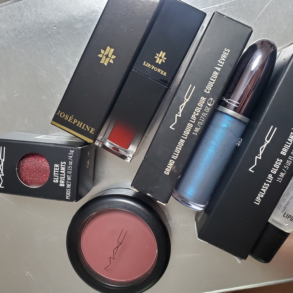 MAC Cosmetics Red and Blue Lipstick Collection